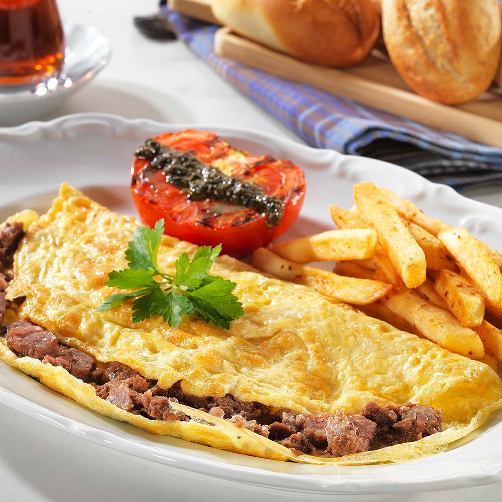 Kavurmalı Omlet